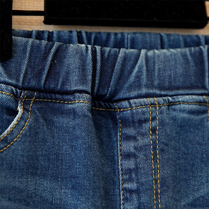 Picture of Girls Jeans 2025 New Spring & Fall Clothing Slim Stretch Cat Head Pencil Pants Small Feet Long Pants Korean Style Children's Clothing