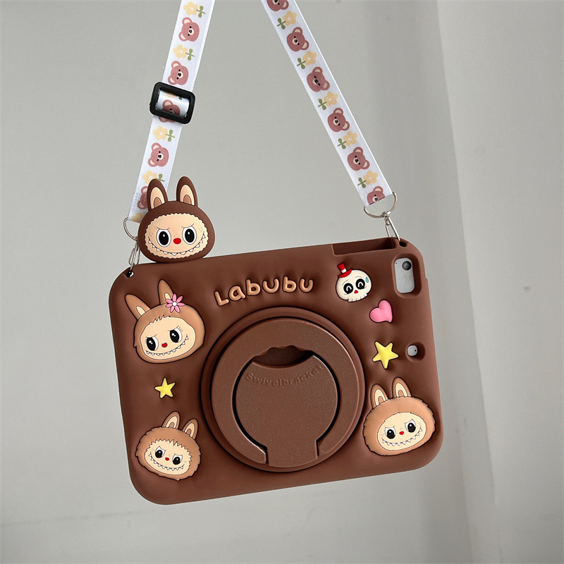 Picture of Suitable for Samsung A9Plus Silicone Shell A8 Cartoon A7Lite Rotating X210 with Pen Slot X115 Labubu T225