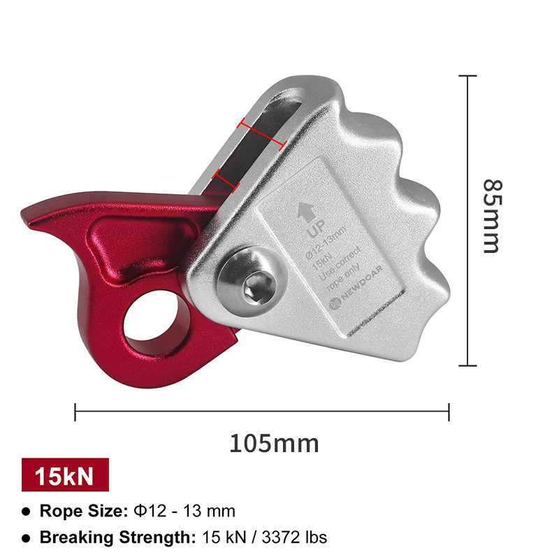 Picture of Factory Wholesale Outer Rock Climbing Aluminum Alloy Rope Grab Bucket to Enhance Flow Hand Rope Grabber to Protect Self-Locking Descender