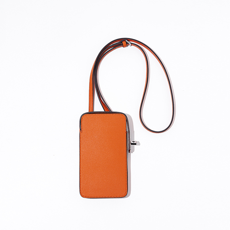 Picture of New Fashion All-match Lock Mobile Phone Bag Palm Print Leather Box Bag Simple Solid Color Crossbody Mini Bag for Women