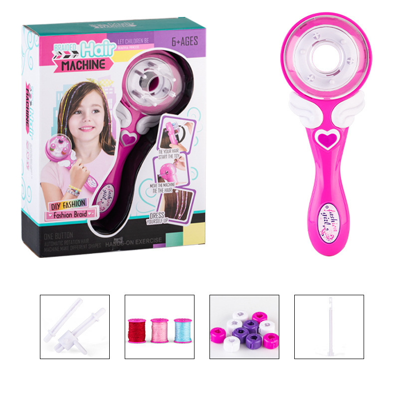 Picture of TikTok Explosions Electric Hair Weaver DIY Variety Girl Makeup Hair Accessories Toy Set Play House Girl Toy