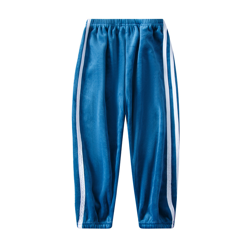 Picture of Children's gold velvet winter thick colorful breathable solid color sports pants casual pants warm pants wholesale generation