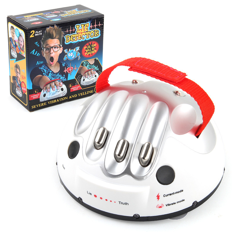 Picture of New Strange Ancient Roman Lie Detector Trick Toy Multi-person Party Spoofs Sound and Light Electric Shock Bite Finger Lie Detector