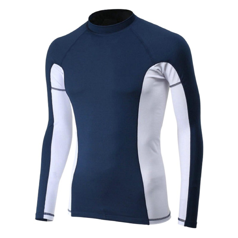 Diving Suit Men's Quick-drying Jellyfish Suit Surfing Snorkeling Long-sleeved Swimsuit Split Swimming Trunks Sunscreen Warm Fitness Top