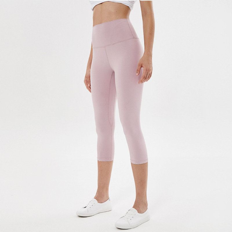 Summer Yoga Cropped Pants Running Fitness Quick-drying Sports Pants High Waist Slimming lulu Yoga Pants Women