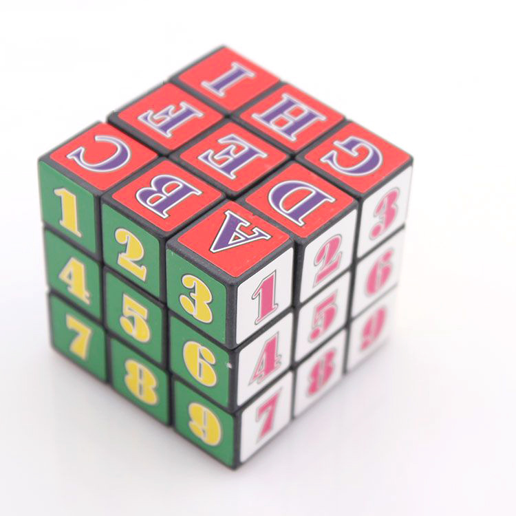 6*6 digital alphabet Rubik's cube children's educational toys creative Rubik's cube decompression toys entry Rubik's cube stall hot sale