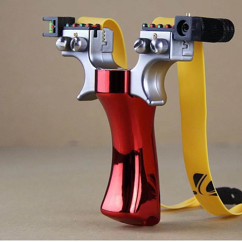 Picture of Slingshot legend double wire large support head resin seamless handle laser flat rubber band accessories slingshot factory wholesale