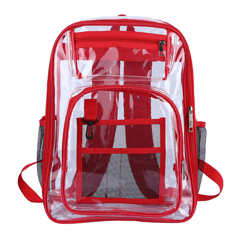Picture of Cross-border explosions transparent backpack Amazon wholesale export waterproof PVC bag large capacity [selling]]
