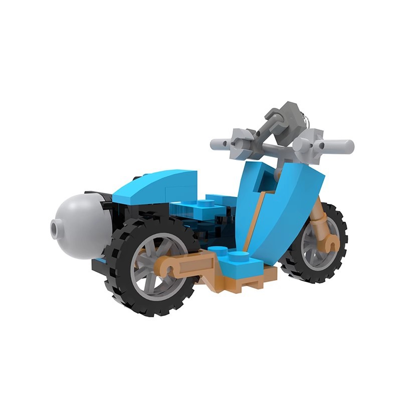 Picture of MOC building blocks compatible with Lego 67636 Higer's motorcycle Harry Potter small particles assembling toys