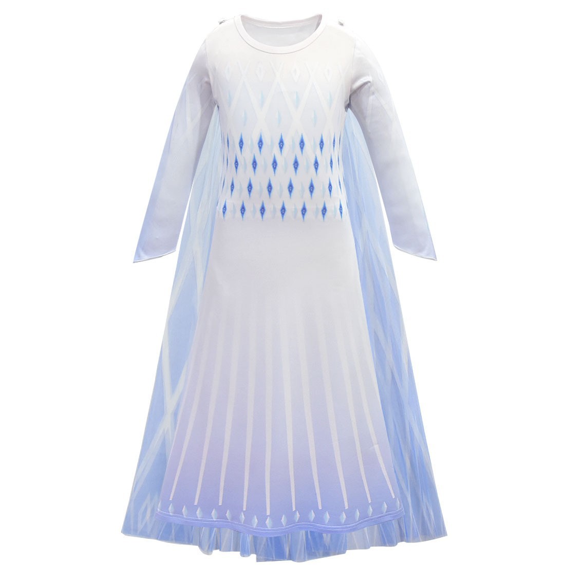 Picture of Ice and Snow 2 Mesh Shiny Colorful Diamond Sequins Long Sleeve Dress Long Dress
