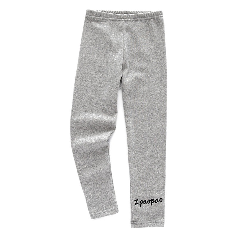 Spring and Autumn Girls' Cotton Lycra Leggings Ankle-length Pants