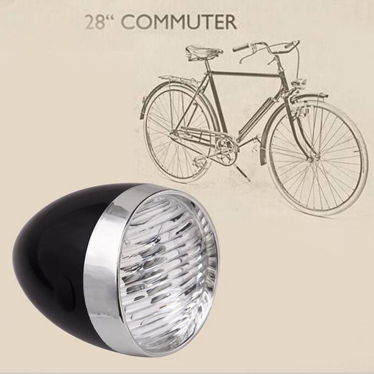 Picture of Wholesale bicycle headlight mountain bike retro headlight 3LED cycling light car front lighting night riding equipment