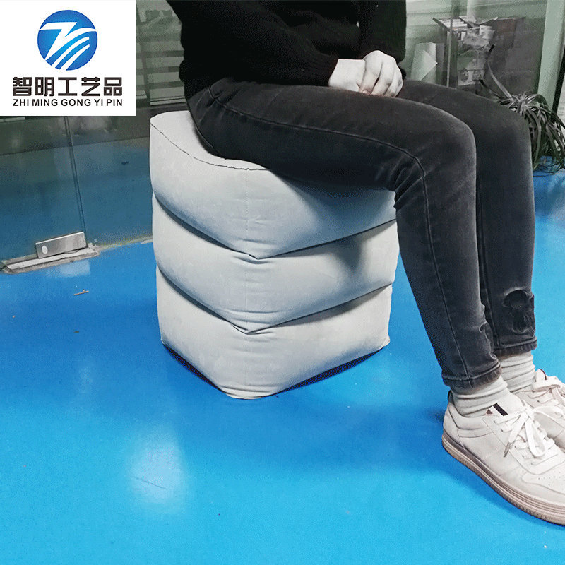 Picture of Portable Inflatable Stool Outdoor Travel Three-Layer Foot Pad Aircraft High-Speed Rail Bus Office Car Footrest Rest
