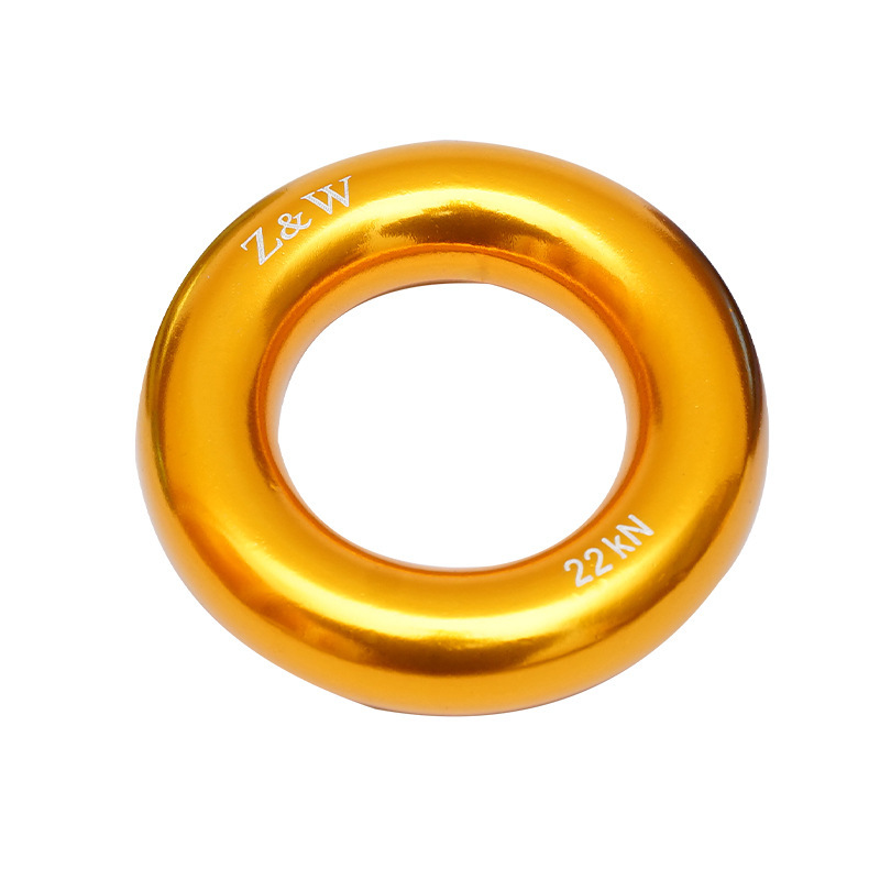Picture of Q & C outdoor mountaineering climbing multi-functional aluminum alloy ring climbing flat belt ring belt connecting ring bearing 22KN