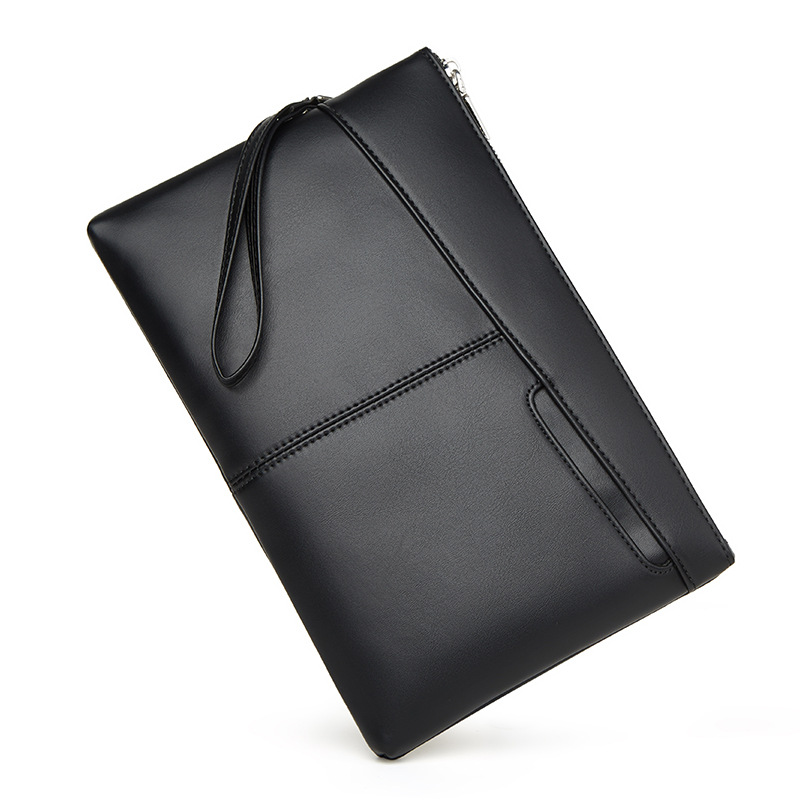 Picture of Men's Clutch Pu Leather Clutch Soft Surface Waterproof Business Mobile Phone Bag Armpit Bag Popular Portable Portable
