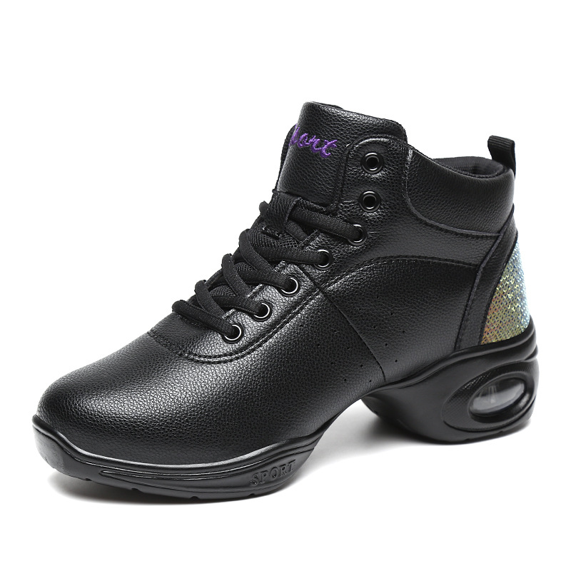 Picture of Cocado Autumn Dance Shoes Women's Leather Soft Sole Ghost Step Sailor Dance Shoes Women's Square Dance Women's Shoes Sports Shoes