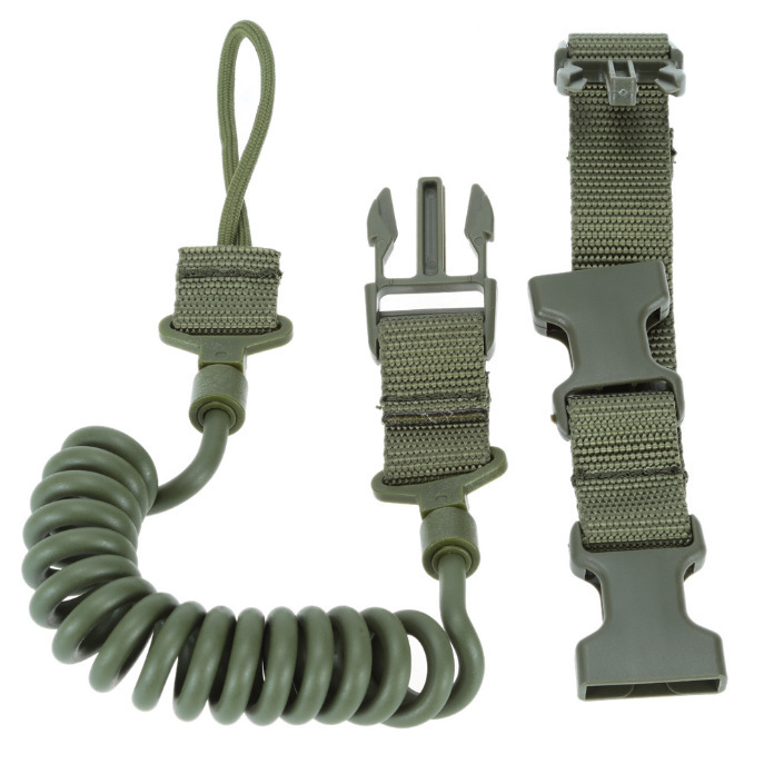 Picture of Multifunctional Tactical Spring Rope Quick Release Lanyard Safety Rope Outdoor Elastic Lanyard Strap