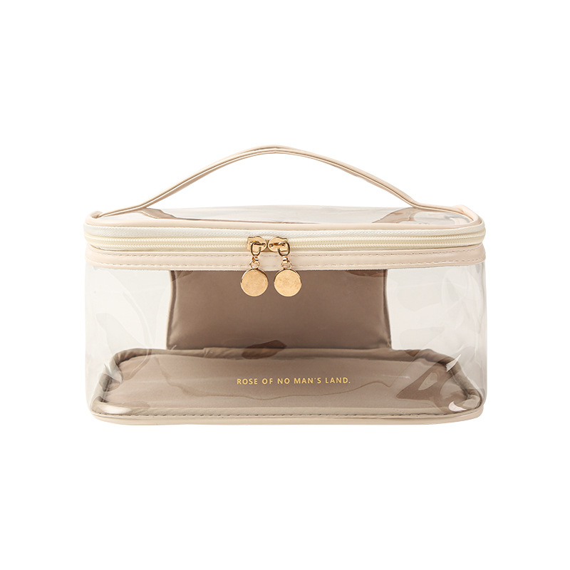 Picture of Transparent Cosmetic Bag, Large Capacity, High-Looking Portable Storage Bag, Multi-Functional Waterproof Toiletry Bag, Cross-Border Cosmetic Bag