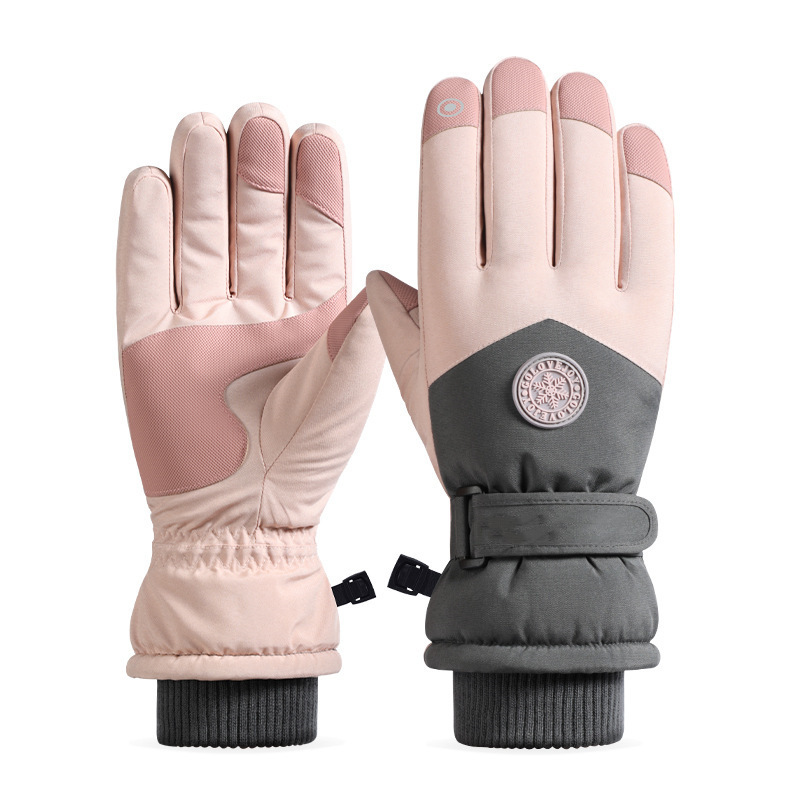 Picture of Winter Ski Gloves for Men and Women Couple Riding Sports fleece-lined Thickened Warm Windproof Waterproof Riding Cold-proof Gloves