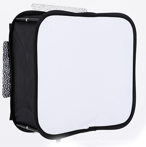 Picture of Camera Top 30/40 Flash Round Gray Card Soft Light Cover Black and White Cloth Cover Cone Type Soft Light Box Silver Whiteboard