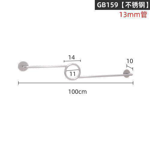 Picture of Stainless Steel Positive Hanging Display Rod Children's Clothing Store Display Rack Wall Hanging One-word Shelf Point Hanging Clothing Store Hanging Hangers