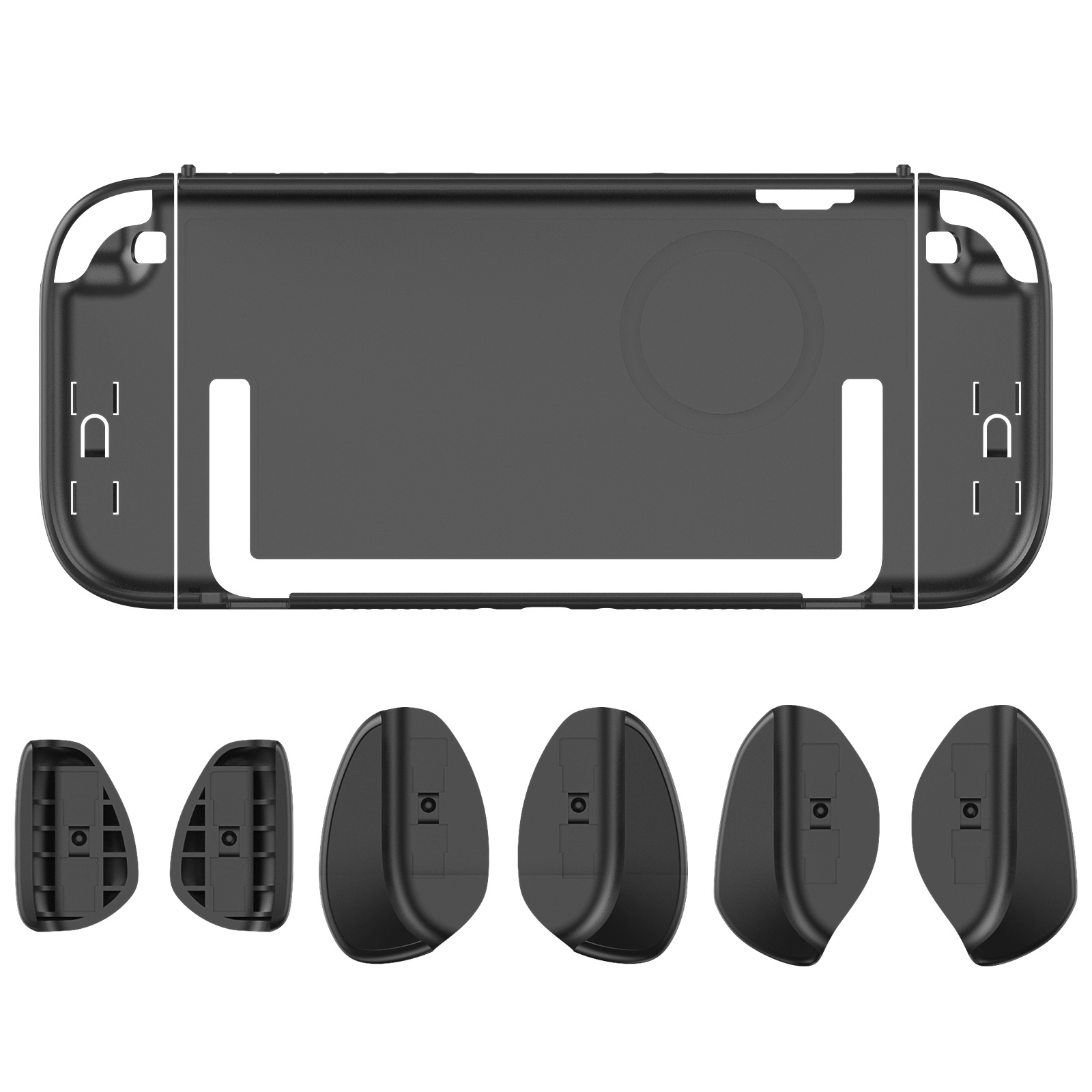 Picture of Switch2 Host Crystal Shell Ns2 Protective Shell Transparent Shell Pc Protective Hard Shell (Equipped with Large, Medium and Small Grips)