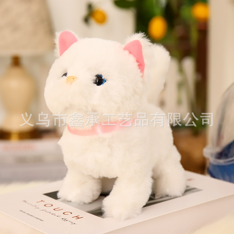 Picture of Electric simulation plush cat kitten 1-3 years old cute will call will walk doll children's toys electronic pet cat