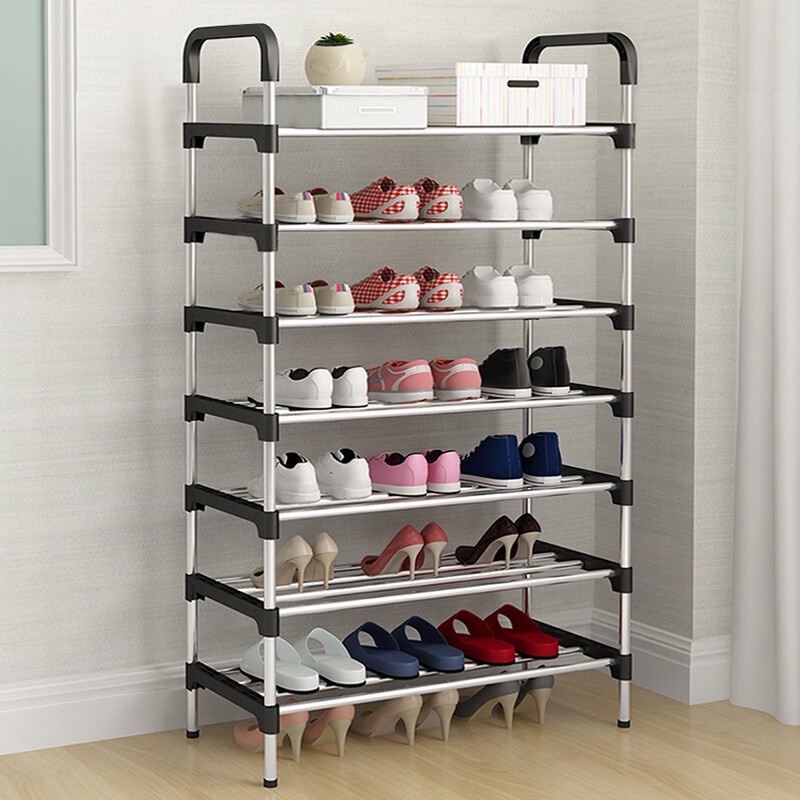 Picture of Cross-border source factory shoe rack reinforcement simple multi-layer doorway economical assembly multi-functional storage rack shoe rack