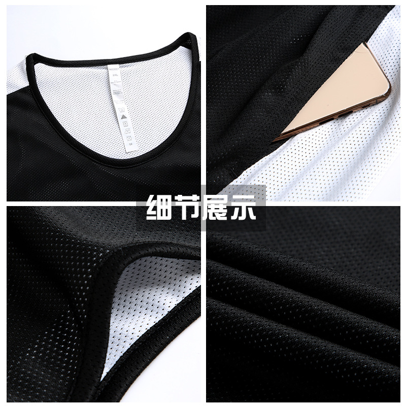 Picture of Yuexing Double-sided Basketball Suit Men's Competition Suit Customized College Student Sports Training Vest Basketball Team Jersey
