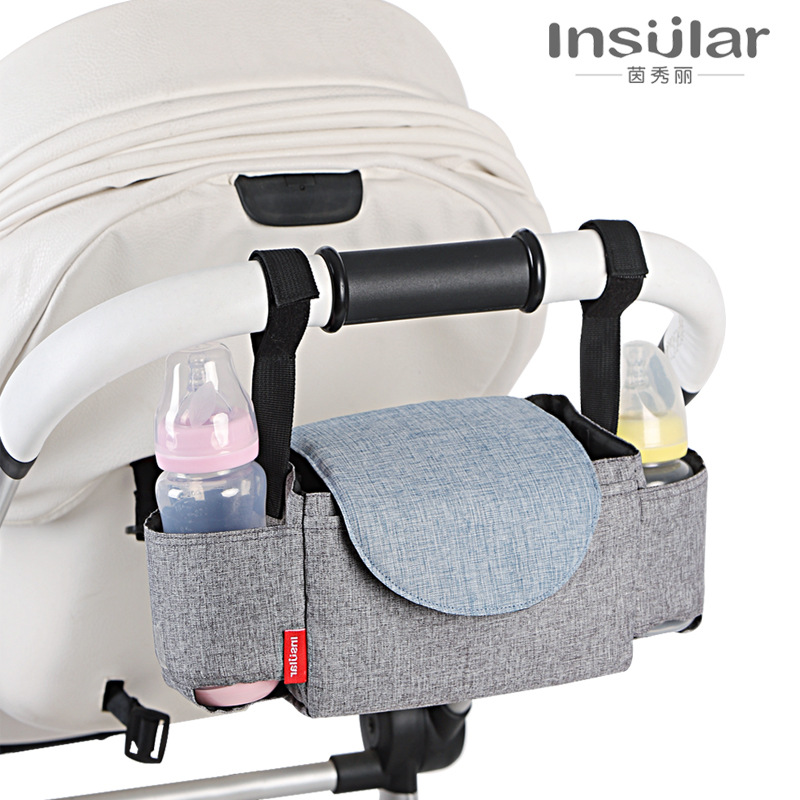 Yinxiuli Multifunctional Stroller Hanging Bag Storage Bag Milk Bottle Water Cup Bag Baby Stroller Hanging Bag Hanging Bag Cross-Border