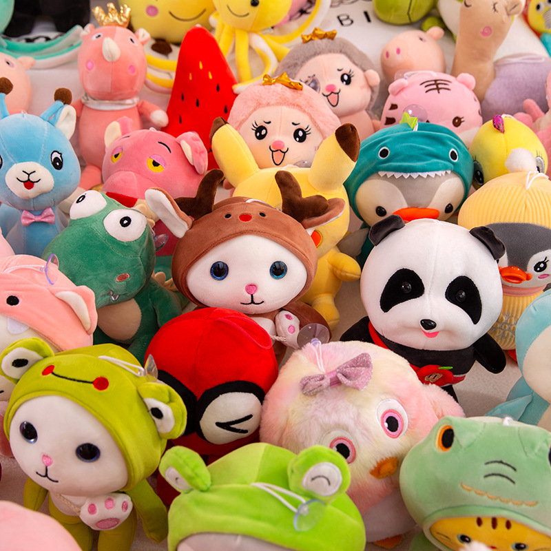Picture of Factory wholesale eight inch grab doll 25cm down cotton plush toy doll machine doll wedding throw puppet