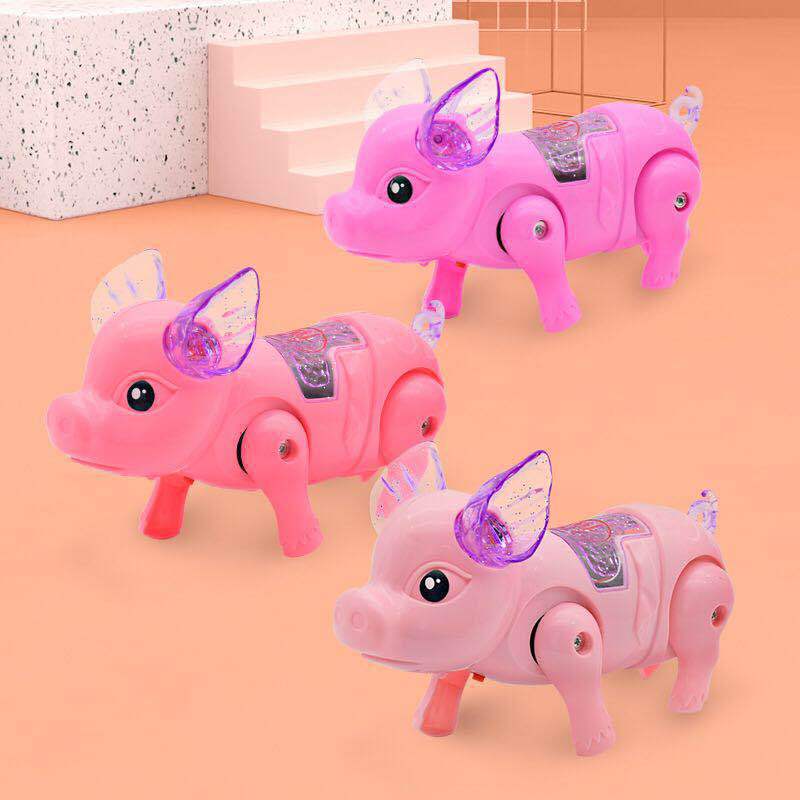Picture of Electric Net red pig rope luminous Pig cartoon music rope pig night market stall children's toys wholesale