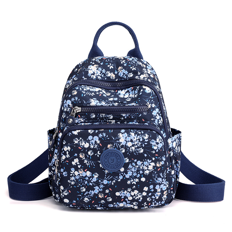 Picture of Trendy Outdoor Travel Women's Backpack Lightweight Student Schoolbag Fashion Water-repellent Nylon Cloth Bag Student Schoolbag