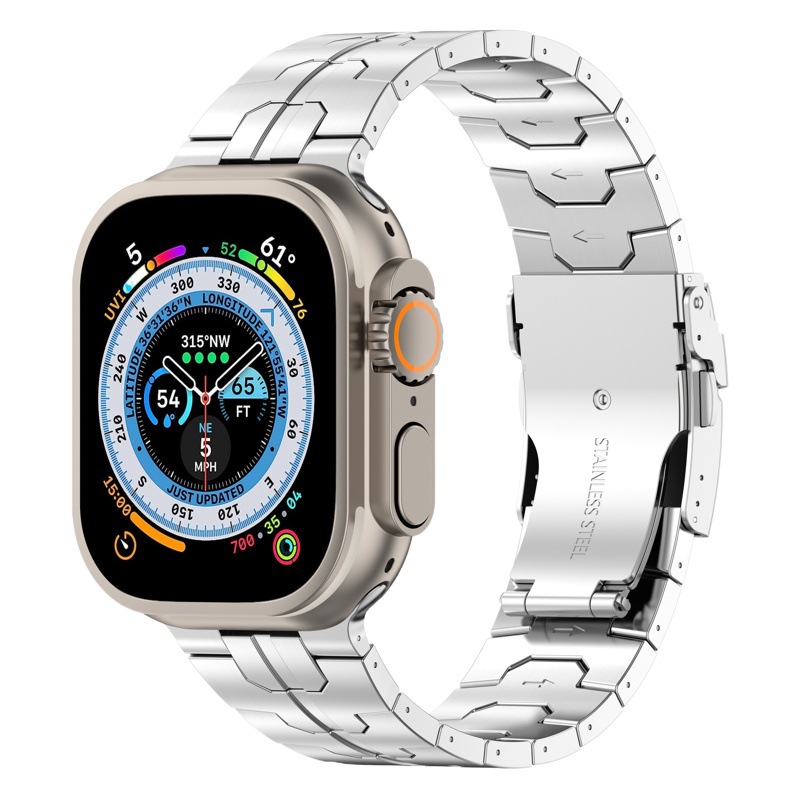 For apple watch band titanium alloy steel band applewatch109Ultra iron man metal strap wholesale