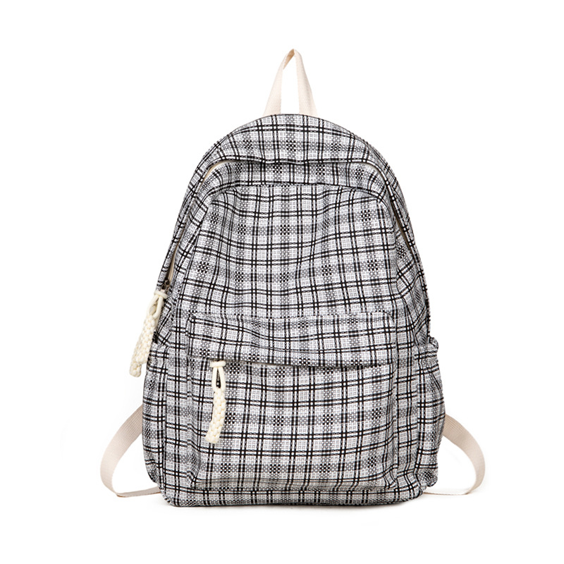 Picture of College style Plaid schoolbag new Ruiying artistic high-looking middle school student backpack casual large capacity backpack