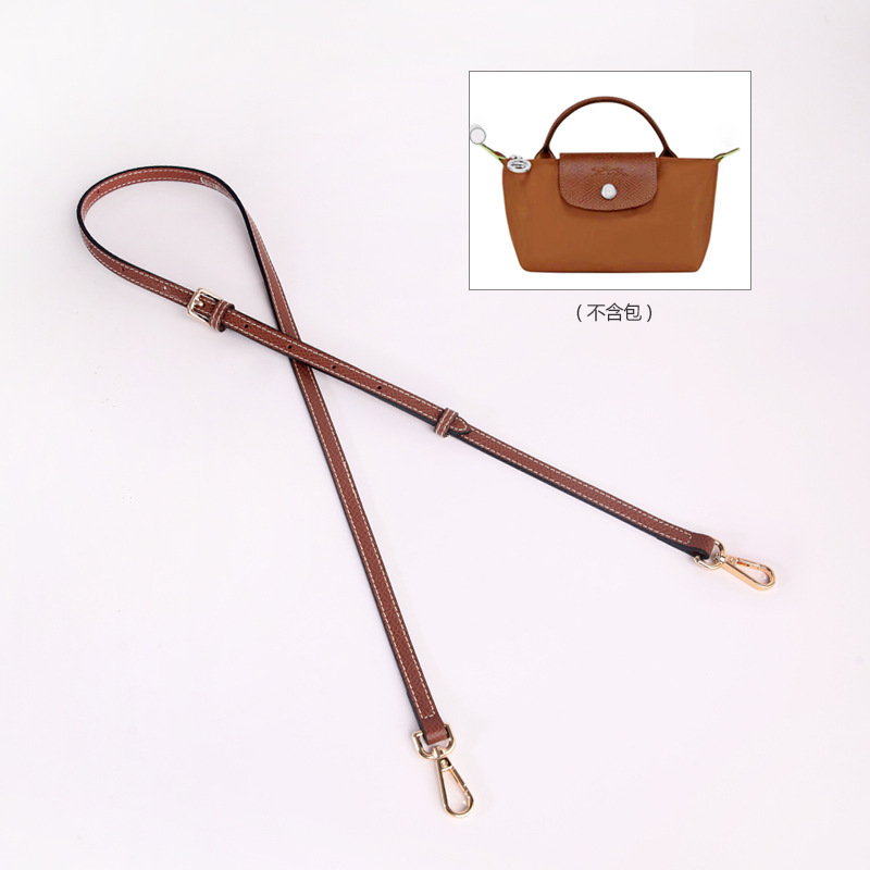 Picture of Mini Dumpling Bag Cowhide Shoulder Strap Punch-Free Crossbody Bag with Mini Adjustable Replacement Genuine Leather Strap
