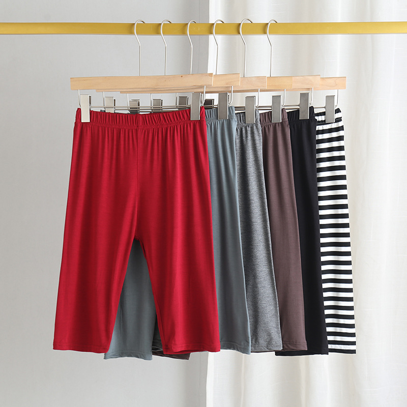 New Model Cotton plus size Stretch Pants Women's Straight Loose All-match chubby girl Casual Home Shorts Women's Summer