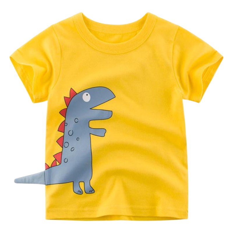 [Factory Goods] Children's Short-Sleeved T-Shirts Wholesale Trendy Brand Kidsren's Clothing Summer 2024 Fashionable Baby Boy Clothes