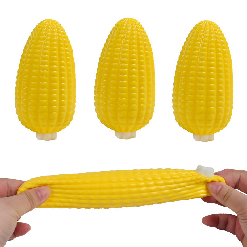 Picture of Supply creative simulation vent decompression corn kneading music new strange decompression corn vent flour fruit toys