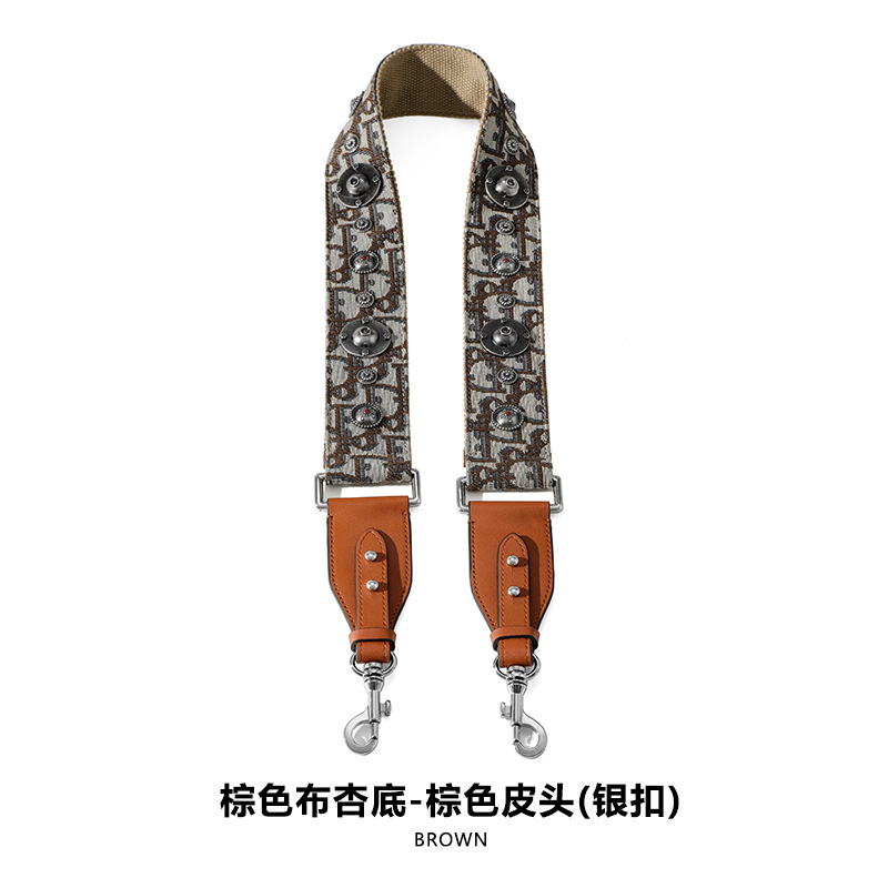 Picture of Mahuangshi MHS-F-66 Wide Bag with Canvas Shoulder Strap Shoulder Crossbody Cowhide Bag Accessories Bag Strap Comfortable D
