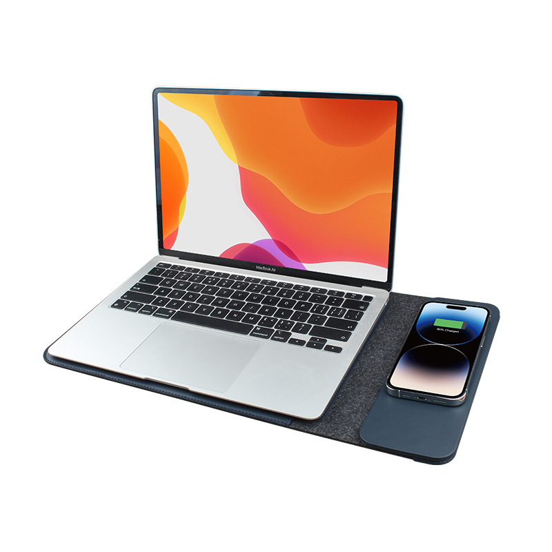 2024 New Pu Single Charging Wireless Charging Liner Bag 14 16inch Liner Bag Storage Liner Bag