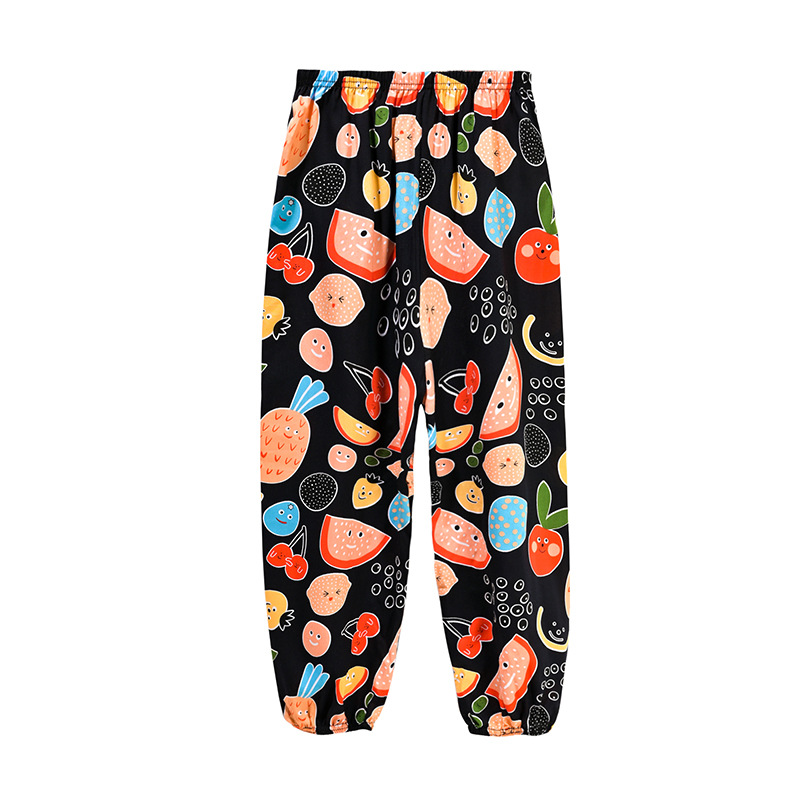 Picture of Summer New Adult Mom Kidsren Boys Girls Family Wear Bloomers Anti-Mosquito Pants Cotton Silk Pants Trousers