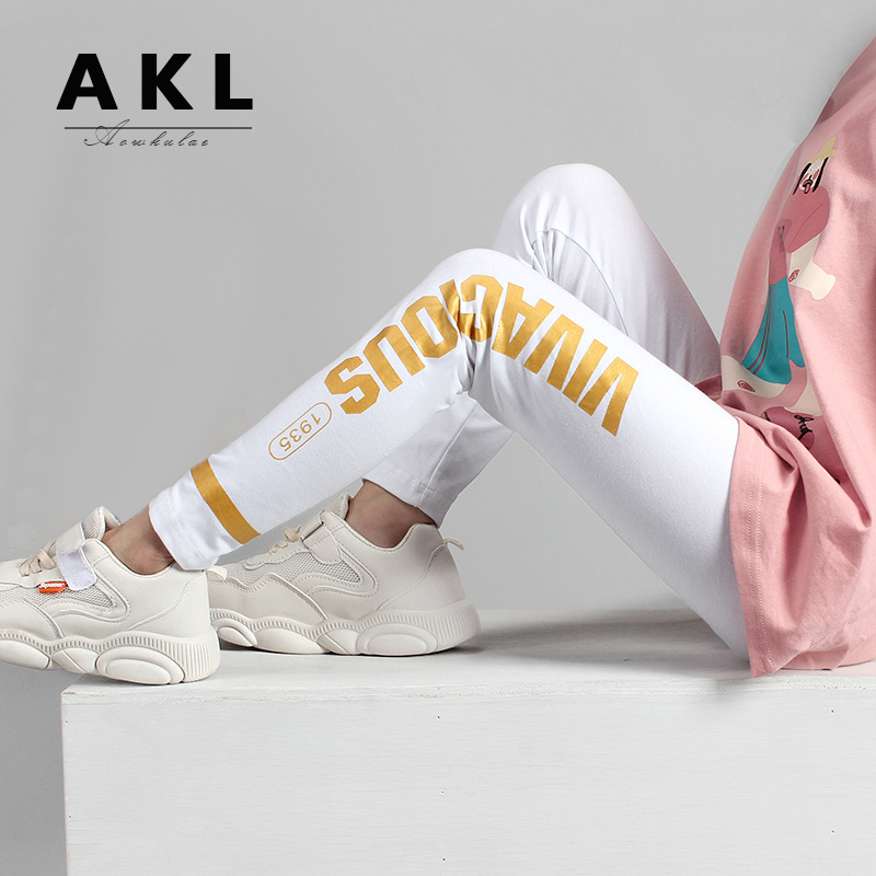 Picture of Autumn Children's Pants Korean Style New Girls' Leggings Medium and Large Children's Small Leg Pants Anti-Mosquito Pants Girls' Trendy Pants Wholesale