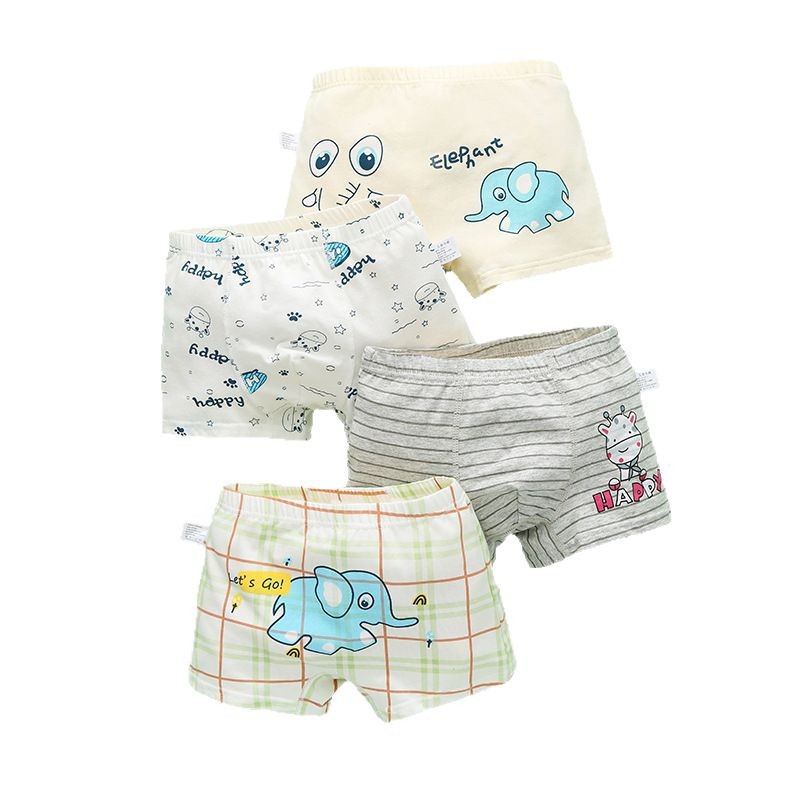 Picture of Boys' underwear Class A cotton boys' underwear small, medium and large children's baby children's underwear boys do not clip ass 10-15 years old