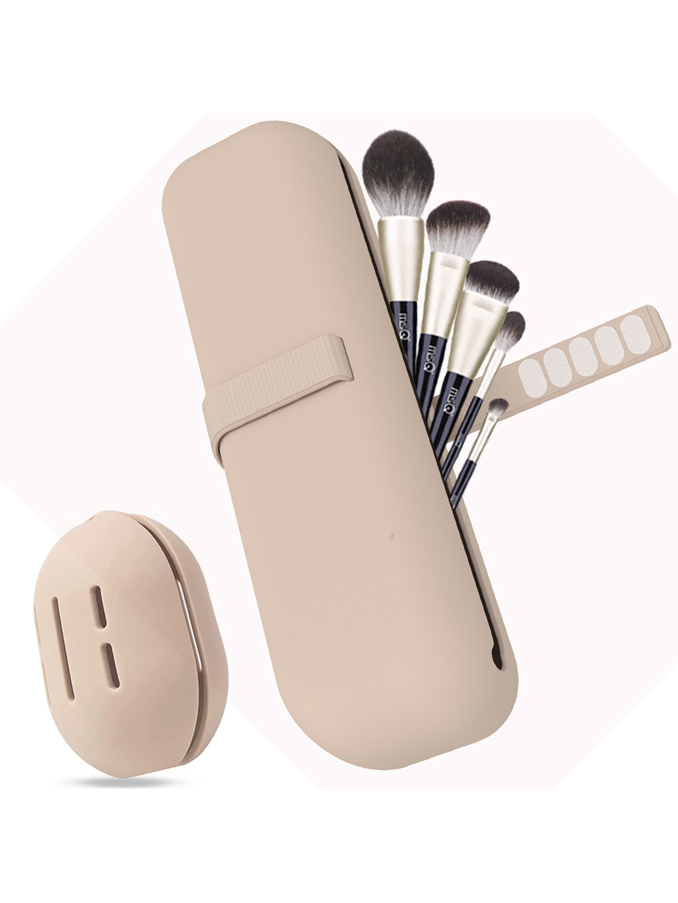 Picture of Cross-border Hot Cosmetic Brush Storage Bag Powder Puff Storage Bracket suit