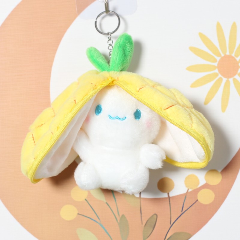 Picture of Net red cute fruit turned rabbit plush toy doll jade GUI dog bag bag hanging doll wholesale