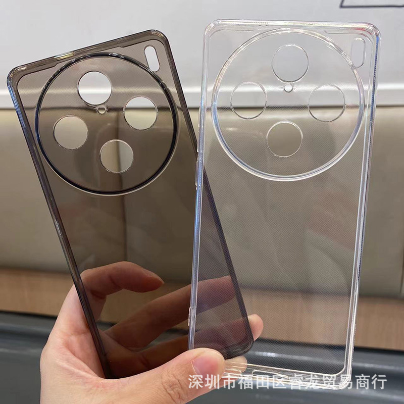 Groove vivo X100S mobile phone case transparent Y200T straight edge tpu material qooz9x wholesale all-inclusive soft case 90