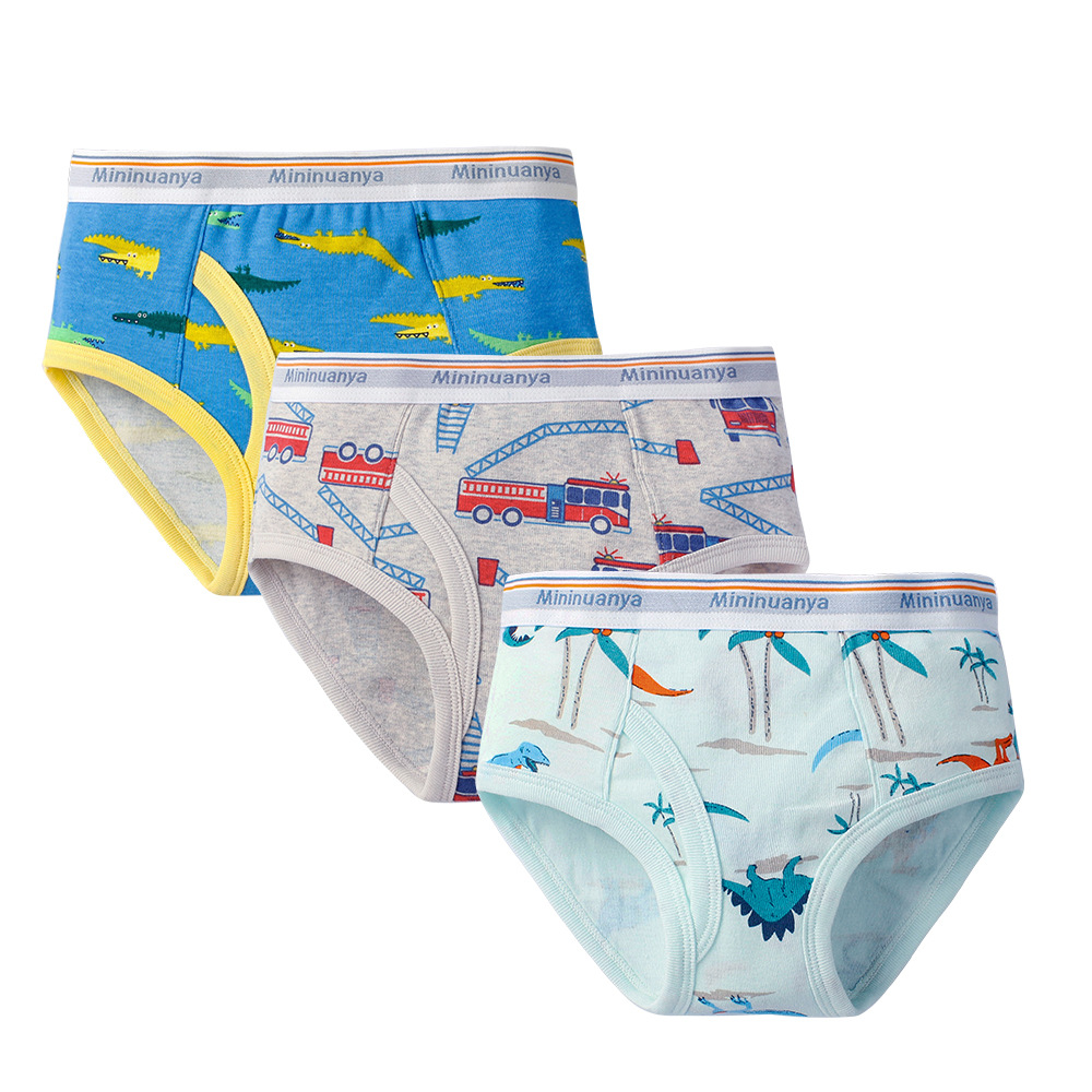 Picture of Children's briefs European and American pure cotton thread baby boy's underwear small and medium-sized children's cartoon breathable boy shorts wholesale