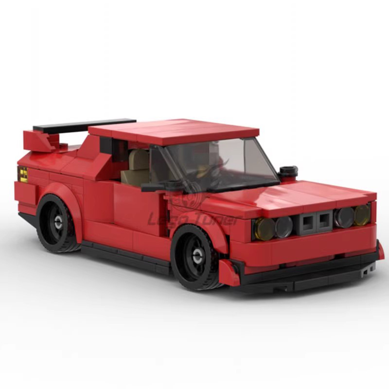 Picture of MOC compatible with Lego creative model BMW M3 e30 red sports car racing puzzle assembling building blocks toy