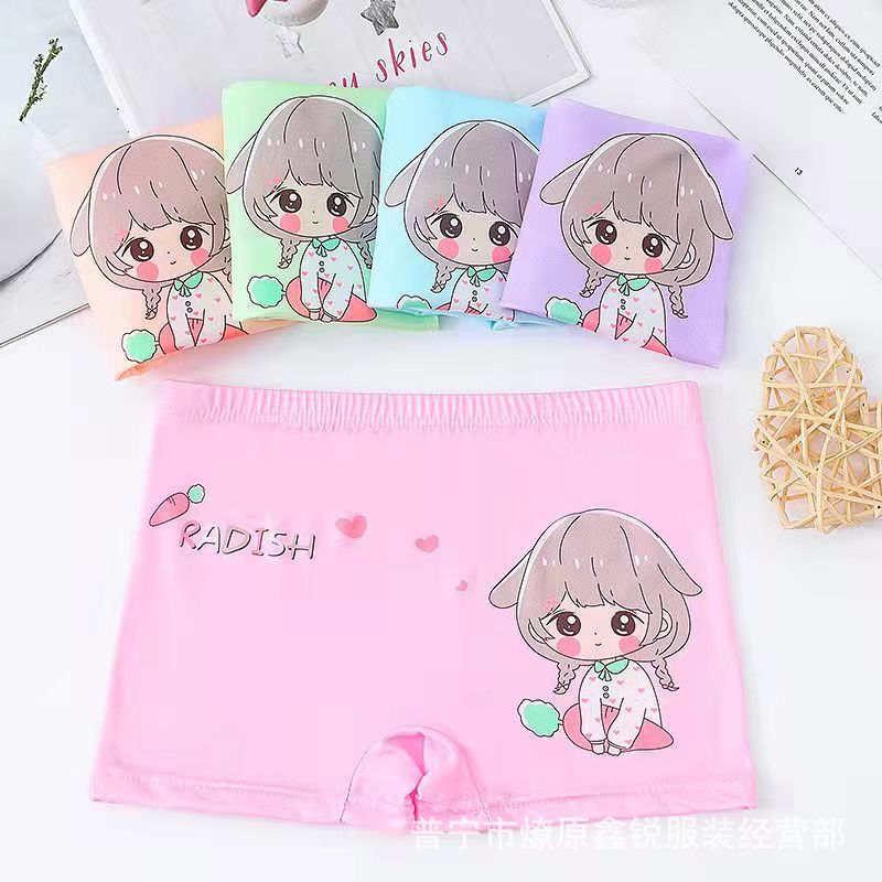 Children's baby cartoon girls cute boxer boxer underwear foreign trade wholesale stall selling run Volume